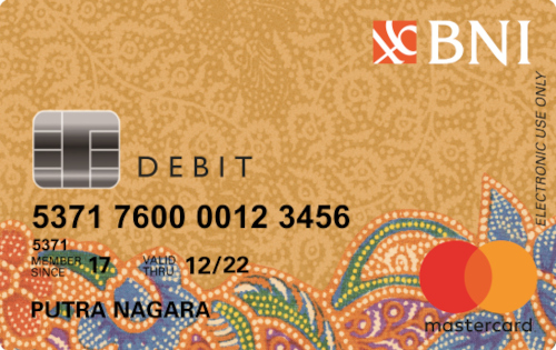 Kartu Debit BNI Mastercard Gold